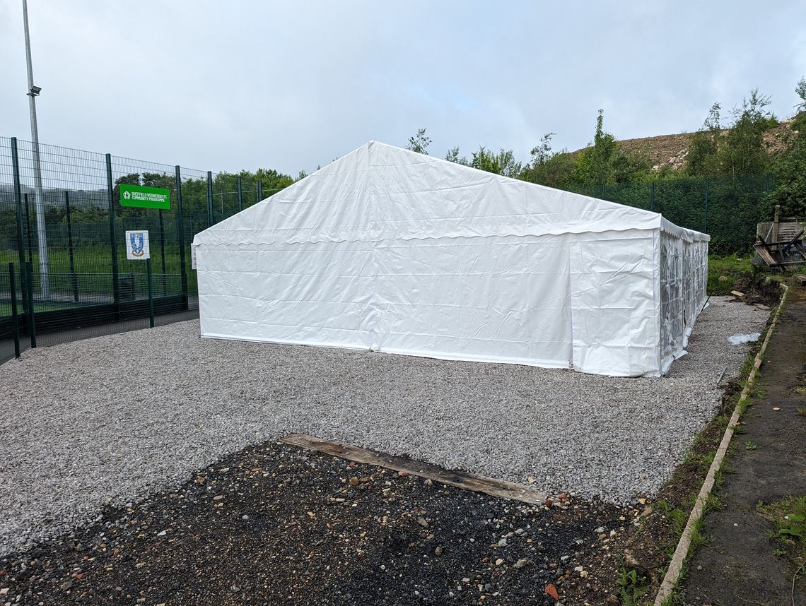 End panel of a Fusion Marquee