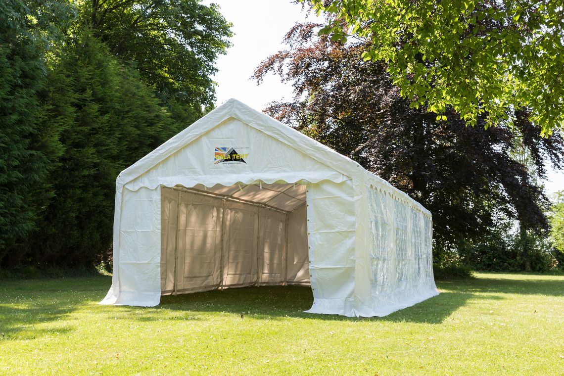 A 4m x 8m PVC marquee