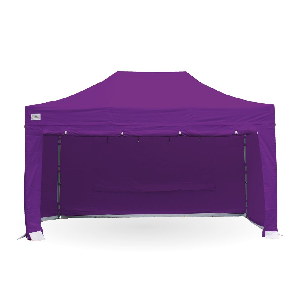 purple gazebo with sides