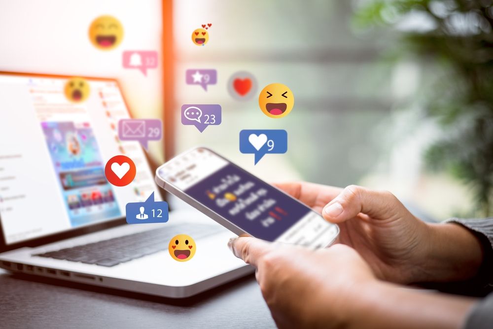 A visual representation of online activity on social media