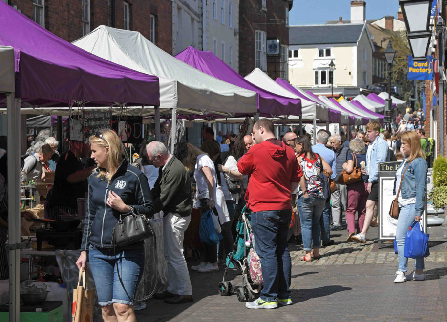Stone farmers market in STaffordshire