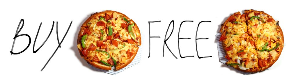 buy one get one free pizza offer