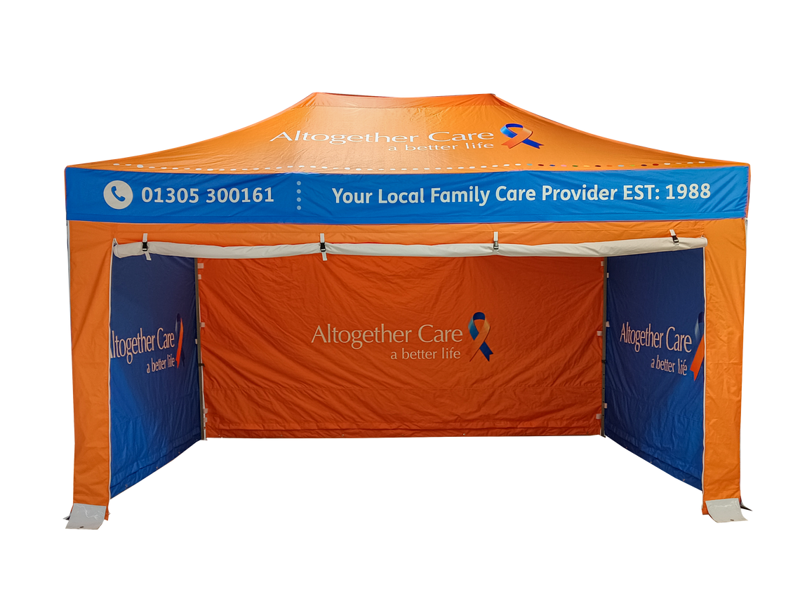 3m x 4 5m printed gazebo