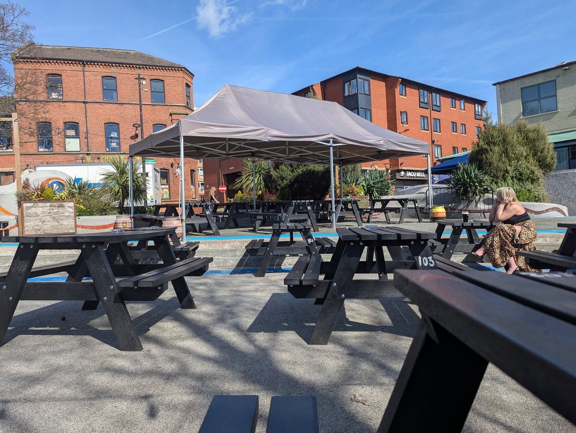 beer garden gazebo