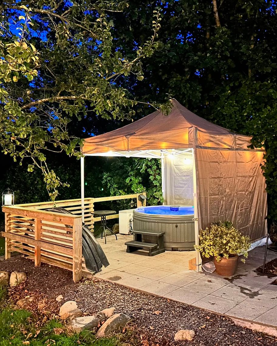 hot tub gazebo with sides