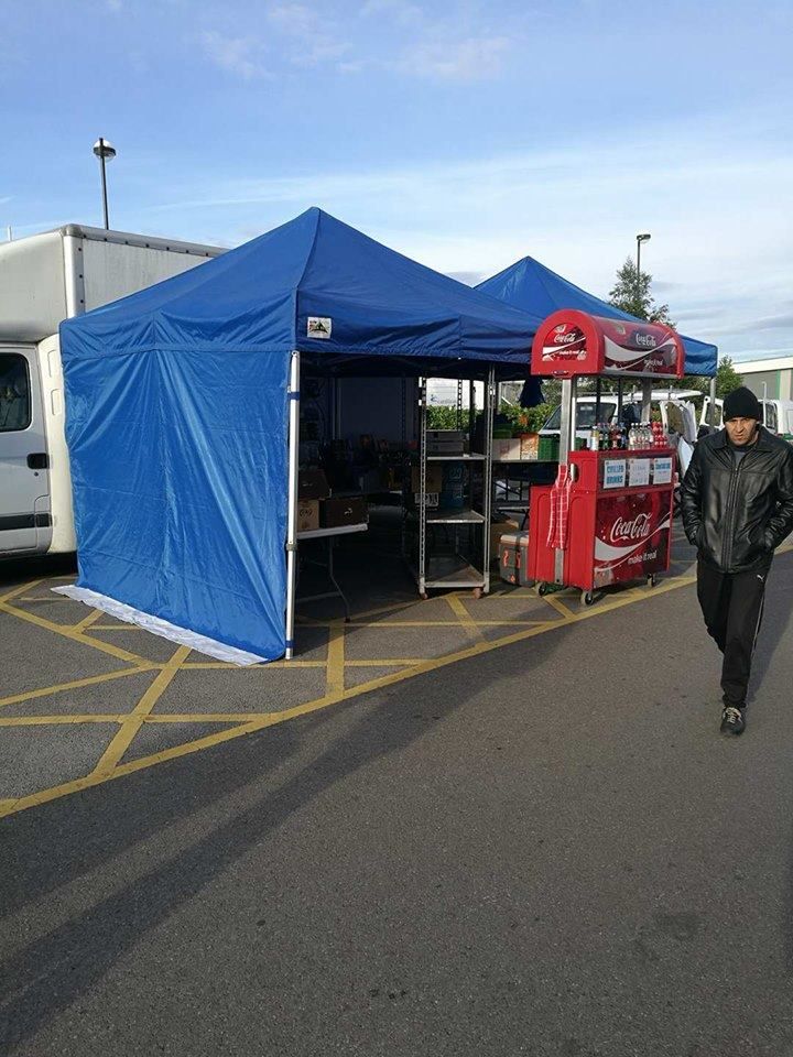 gazebos at car boot sale