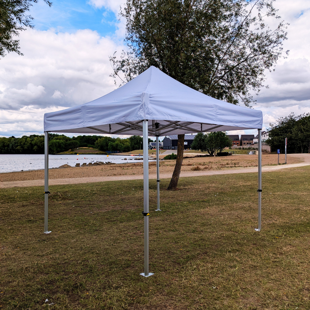 pop up gazebo near lake
