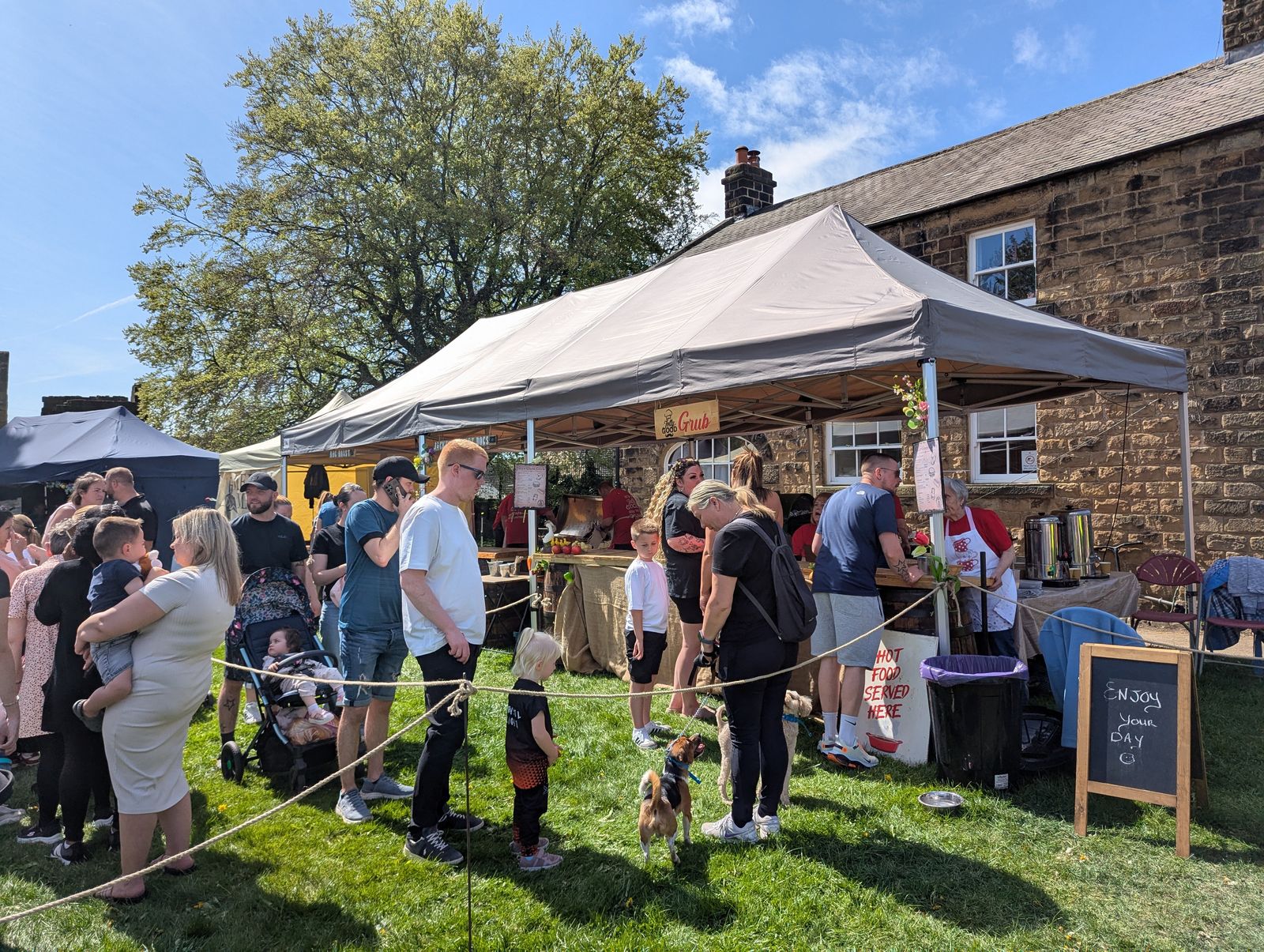 Pub Food Gazebo set up
