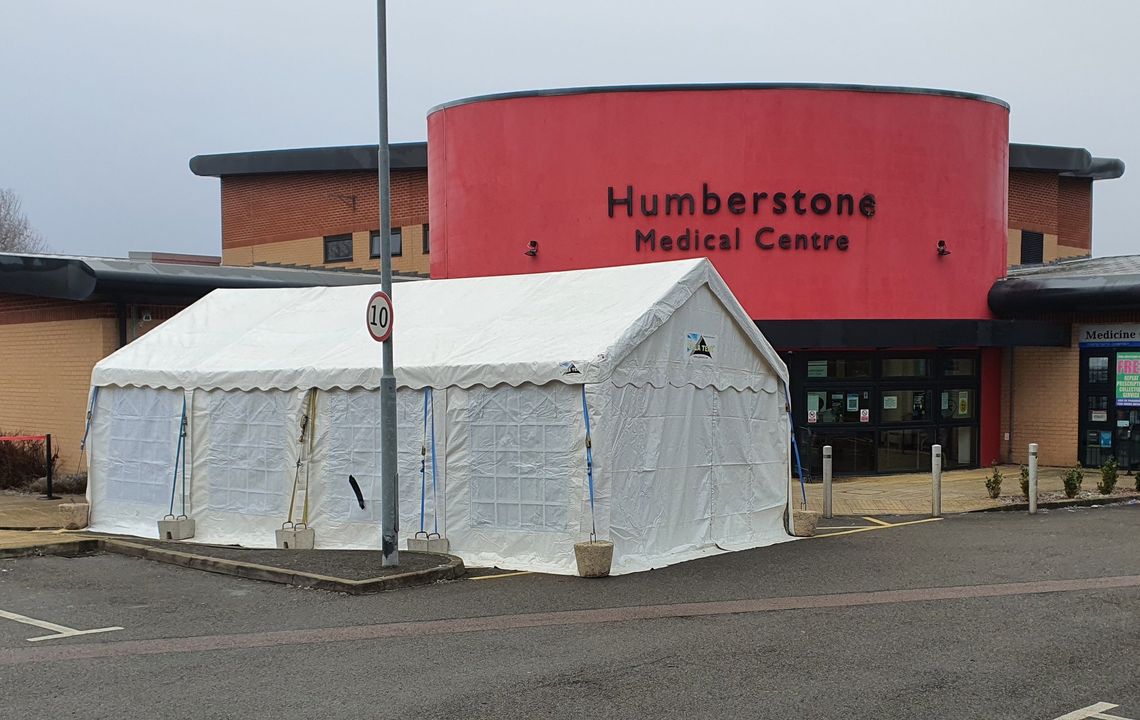 medical centre marquee