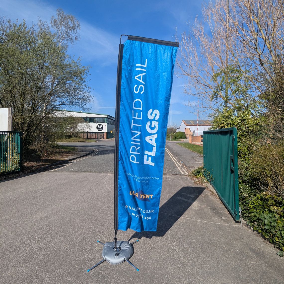 gala tent printed sail flag