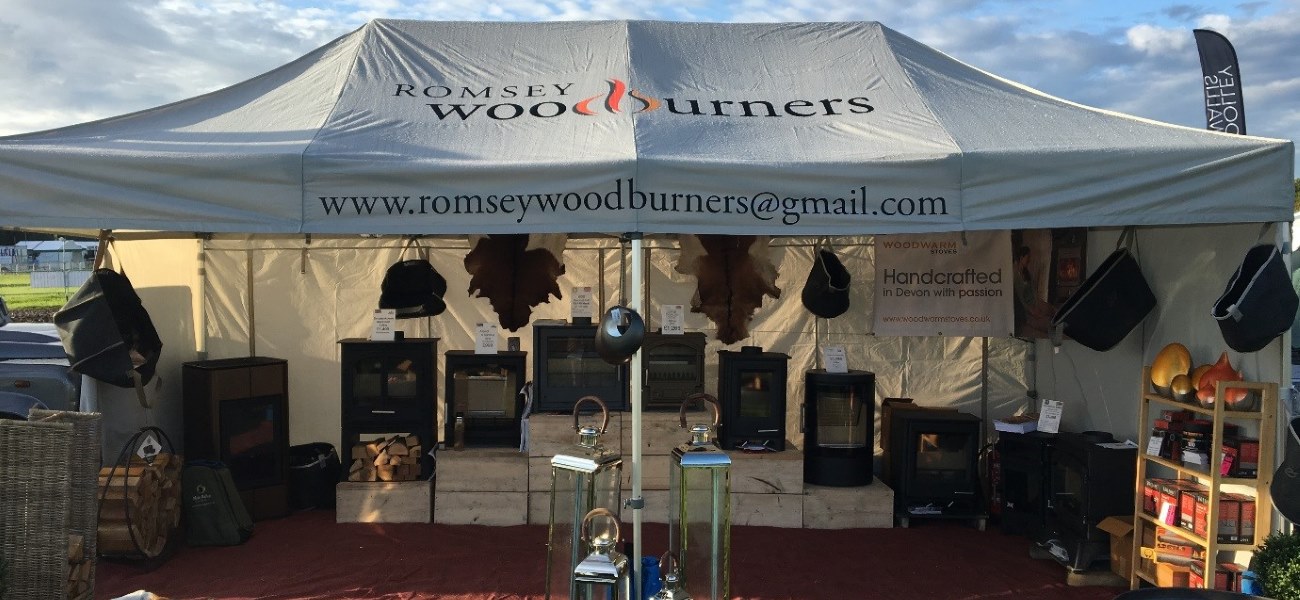 Example of a printed gazebo canopy with branding